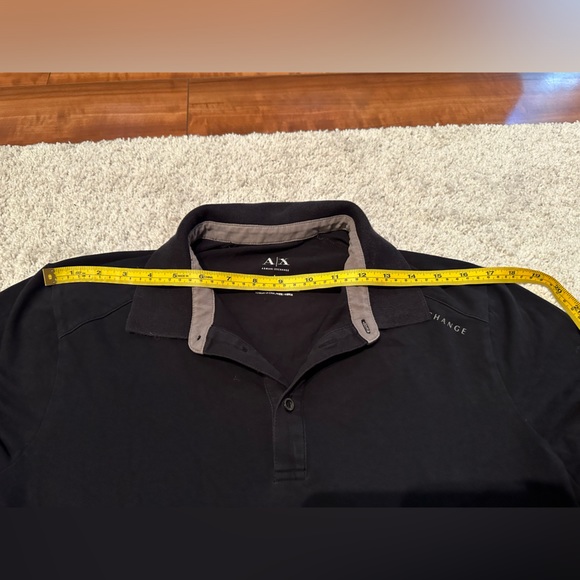 Armani Exchange - Men’s Black Polo Shirt - Size Large - Picture 7 of 8